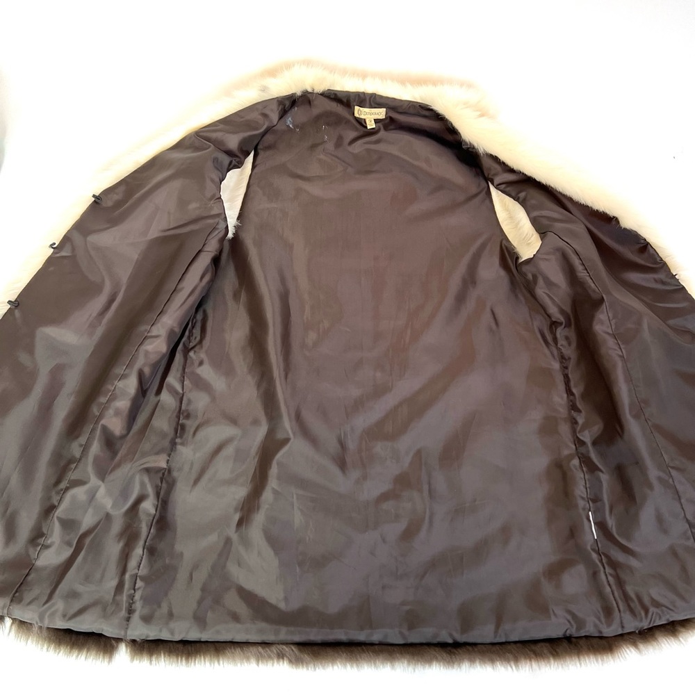 Democracy faux fur two tone warm winter vest sleeveless jacket coat - Picture 2 of 8